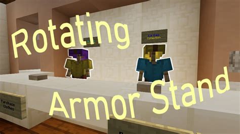 Rotating Armor Stand Command Minecraft Bedrock Command Tutorial Youtube