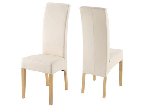 The steadiness of the chair is secured by the strong espresso finish legs. Cream Leather Dining Chairs - Home Furniture Design