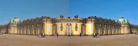 Schloß Sanssouci gespiegelt Foto & Bild | architektur ...