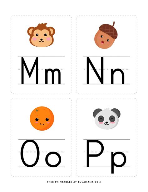 Fun Free Engaging Alphabet Flash Cards For Preschoole