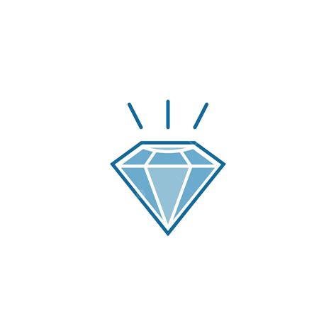 Diamond Logo Template Vector Icon Illustration Treasure Brilliant Jewel