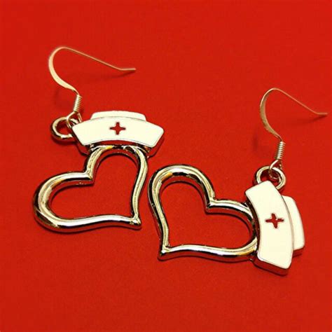 Small Nursing Cap Earrings Nurses Earrings Medical Jewelry Nursing
