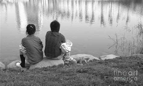 Silent Asian Couple Photograph By Yali Shi