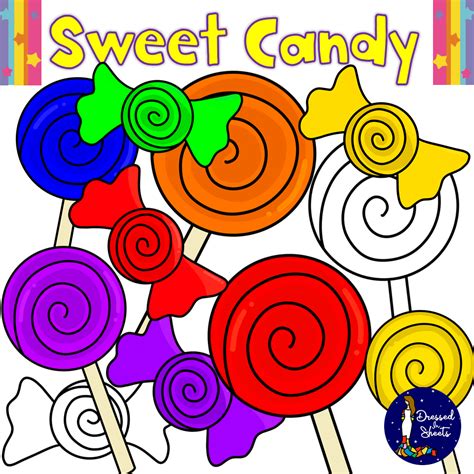Freebie Sweet Candy Clip Art Made By Teachers