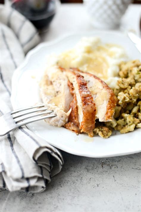 Butter Roasted Whole Turkey Breast With Gravy Simply Scratch