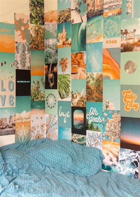 Decorate Your Dorm Or Room With This Summer Blue Collage Kit This One