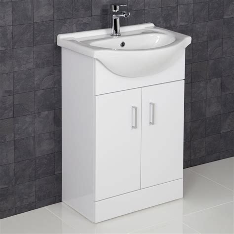 Buy Essentials 550mm Bathroom Vanity Unit And Basin Sink Floorstanding