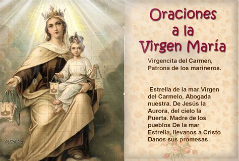 Jesús El Tesoro Escondido Oración A La Virgen Del Carmen