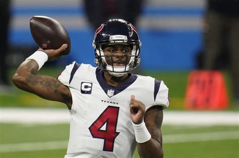 Deshaun watson was easily my toughest qb to place because of the loss of deandre hopkins. Deshaun Watson's 4 TDs lift Texans to 41-25 win over Lions
