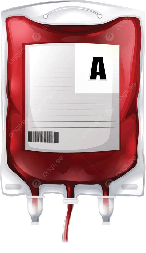 A Blood Bag With Type A Blood Cpda Packing Transfusion Vector Cpda