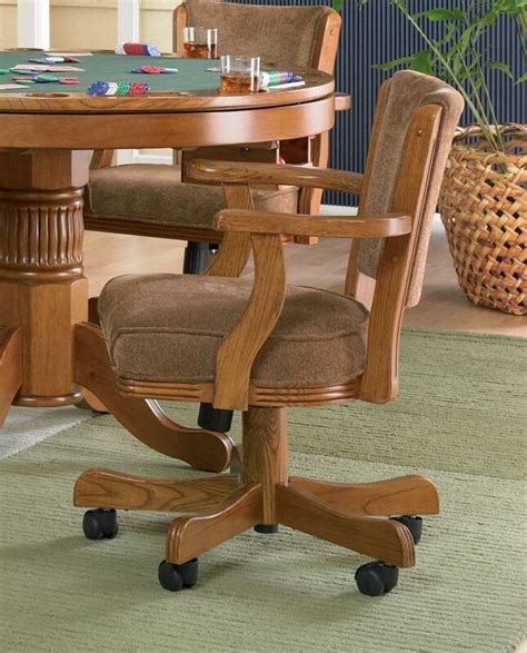 In these elevated billiard chairs for sale, you and your guests. 100952 Darby home co gameroom / Poker chair amber finish ...