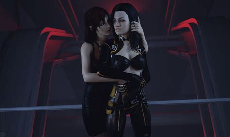 Shepard Commander And Miranda Lawson Mass Effect By Alienally On