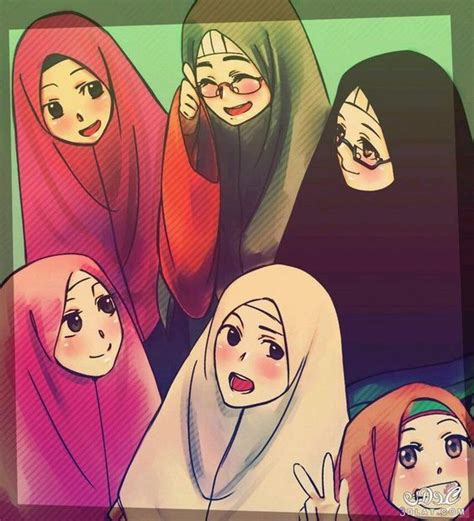 Gambar bff 4 orang muslimah ar production. √215+ Gambar Kartun Muslimah Cantik, Lucu dan Bercadar HD ...