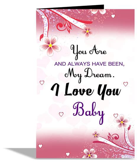 We are passionate about write quotes, and we're on a. I Love You Baby Greeting Card: Buy Online at Best Price in ...