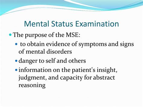 Ppt Mental Status Examination Powerpoint Presentation Free Download
