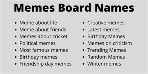 400 Memes Board Names That You Will Like Very Much