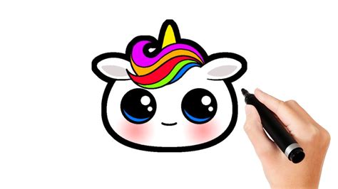 draw so cute unicorn girl how to draw a unicorn face youtube