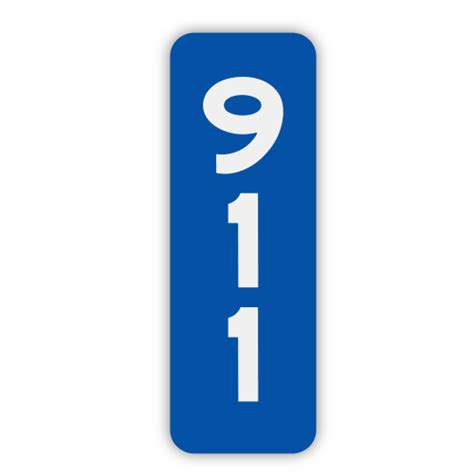 Reflective House Number Address Signs Big Bright 911
