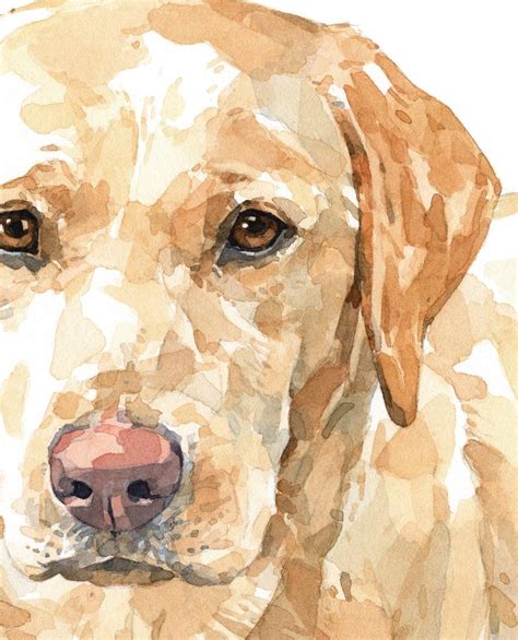 Yellow Lab Watercolor Limited Edition Print Labrador Retriever