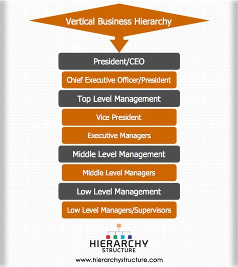 Hierarchy Of Vertical Business Structure