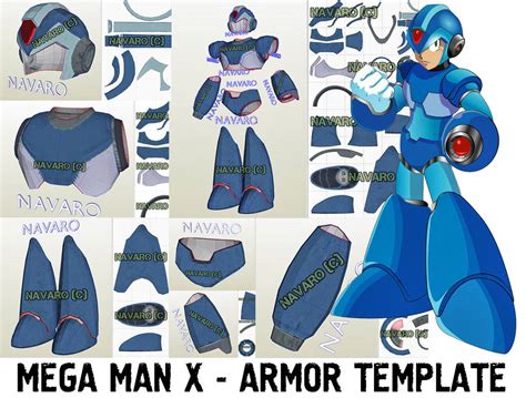Mega Man X Armor Template Mega Man Pepakura By Bro Navaro On Deviantart
