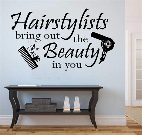 Hair Salon Decal Hairstylists Bring Beauty Wall Lettering With Images