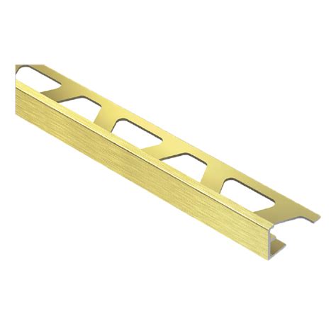 Schluter Jolly Amgb Straight Edge Brushed Brassgold Anodised Aluminium