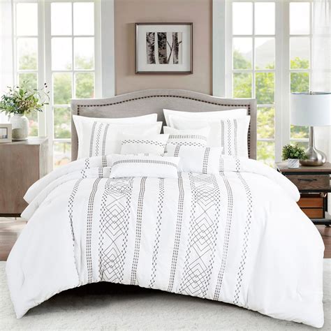 Dakota Fields Philpot Whitetan Microfiber 7 Piece Comforter Set Wayfair