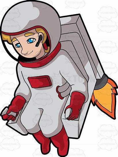 Astronaut Clipart Rocket Gloves Female Ship Space