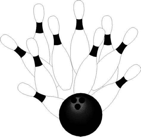 Coloriage Bowling Quilles dessin gratuit à imprimer
