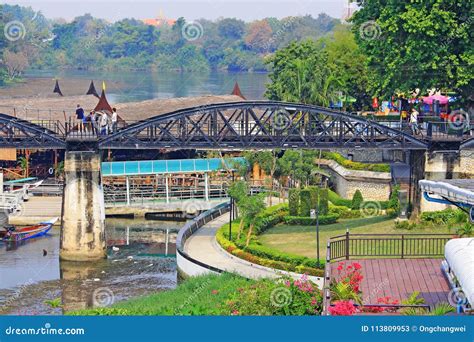 The Bridge On The River Kwai Kanchanaburi Thailand Editorial Stock