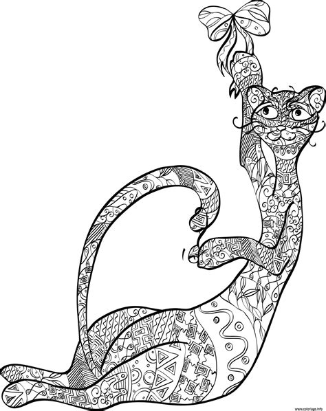 Coloriage Adulte Anti Stress Animaux Chat