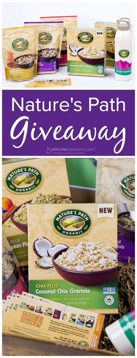 Two Tasty Natures Path Giveaways Onmypath Natures Path Tasty