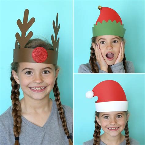 Santa Elf Reindeer Headbands Easy Christmas Craft For Kids