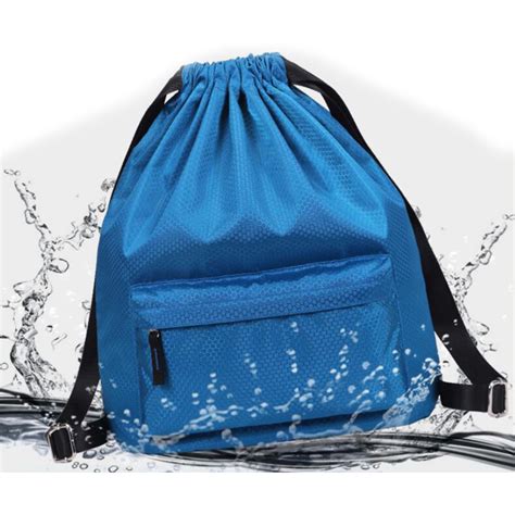 Lightweight Ripstop Nylon Waterproof Drawstring Rucksack Backpack