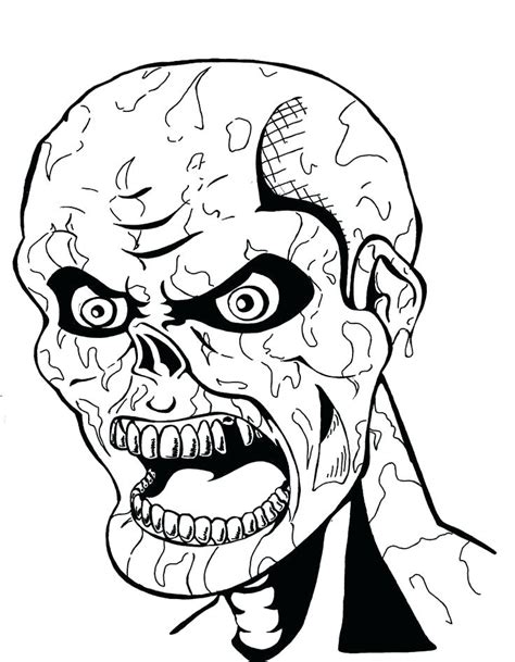 Printable Zombie Coloring Pages At Free Printable Colorings Pages To Print