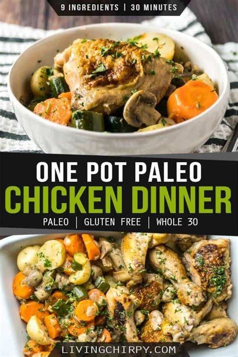 One Pot Paleo Chicken Dinner Recipe Dinner Food Recipes