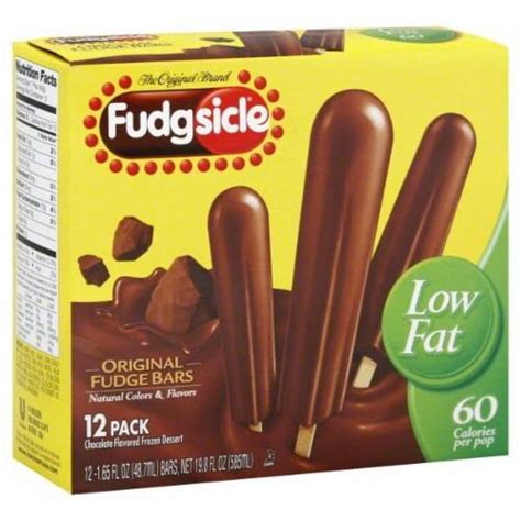 Fudgsicle Original Chocolate Fudge Bars 12 Ct Ralphs