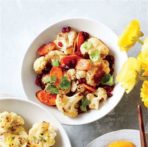 Spiced Roasted Cauliflower And Carrots Recipe Recipe Roasted