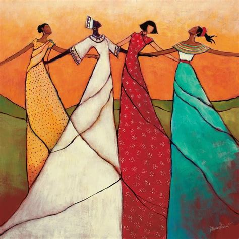 unity african american women art print wall art by monica stewart