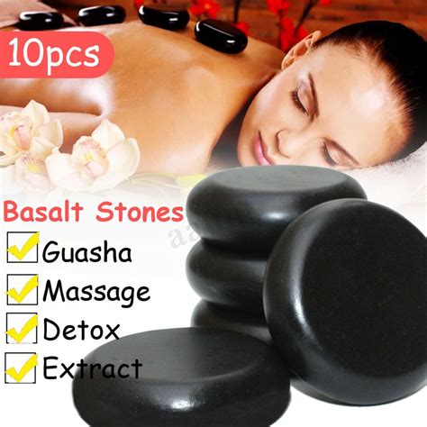 Ebay Sponsored 10pcs 662cm Hot Massage Stones Set Heater Natural