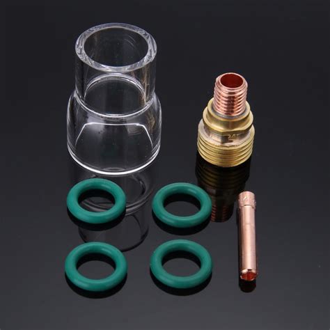 Buy Peigu 7pcs Torch TIG Welding Stubby Gas Lens 12 Pyrex Cup Kit For