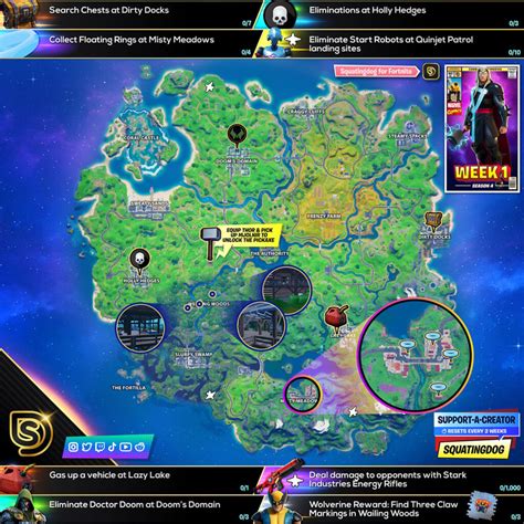 Fortnite Season 3 Week 1 Challenges Guide Cheat Sheet