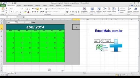 Calendario Em Excel