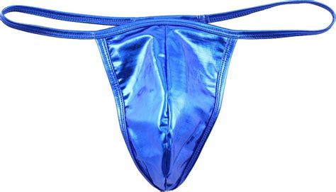 Tiaobug Men S Thongs Underwear Sexy Shiny Metallic G String Low Rise Pouch T Back Bikini Briefs