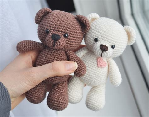 Frankie The Teddy Bear Crochet Pdf Pattern English Etsy