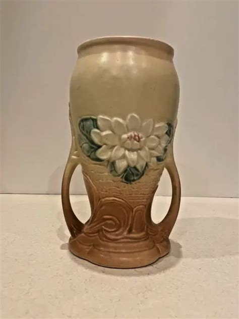Vintage Hull Art Pottery Vase Tall Water Lily Exc Condition S