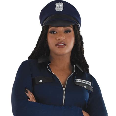 Adult Commanding Police Officer Plus Size Costume Party City