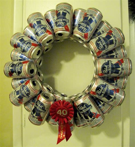 Beer Can Wreath Think About Soda Too Dr Pepper Holidays