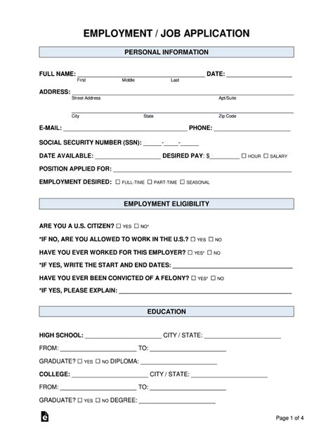 Employment Job Application Form Complete With Ease Airslate Signnow